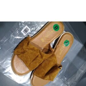 Simona rossi Women's Flat Sandals Brown 39